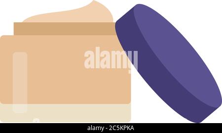 Container of makeup Tonal foundation vector icon flat isolated illustration Stock Vector