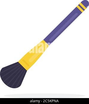 Blush makeup brush vector icon flat isolated illustration Stock Vector