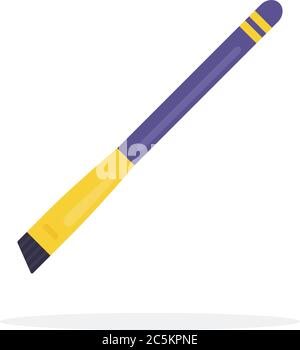 Nose correction make up brush vector icon flat isolated illustration Stock Vector