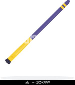 Shading brush vector icon flat isolated illustration Stock Vector