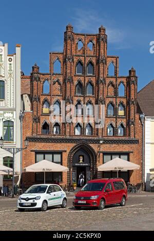 Restaurant Alter Schwede (Old Swede), market square, Wismar, Mecklenburg-West Pomerania, Germany Stock Photo