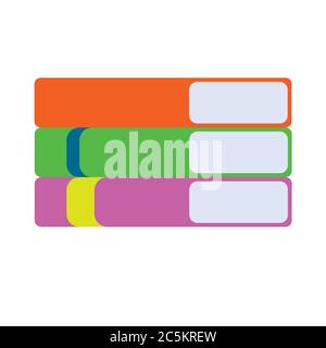 The Stack of books graphic illustration. EPS 10. Stock Vector