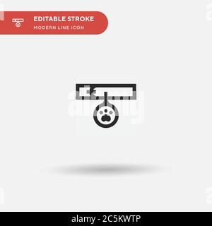 Accessories Simple vector icon. Illustration symbol design template for web mobile UI element. Perfect color modern pictogram on editable stroke. Accessories icons for your business project Stock Vector