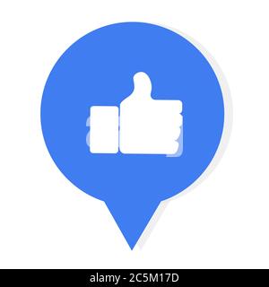 Like icon in trendy flat style. Vector illustration. EPS 10. Stock Vector