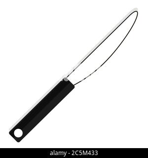 Fork and knife on white background. Vector illustration in trendy flat style. ESP 10. Stock Vector