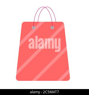Shopping Bag isolated on white background. Vector illustration. EPS 10. Stock Vector