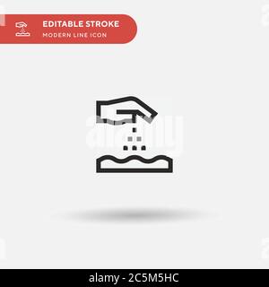 Seeds Simple vector icon. Illustration symbol design template for web mobile UI element. Perfect color modern pictogram on editable stroke. Seeds icons for your business project Stock Vector