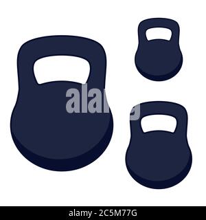 Sport equipment on white background. Vector illustration in trendy flat style. ESP 10. Stock Vector