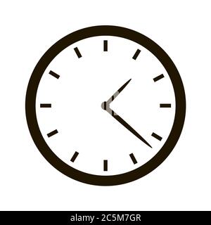 Clock icon in trendy flat style. Vector illustration. EPS 10. Stock Vector