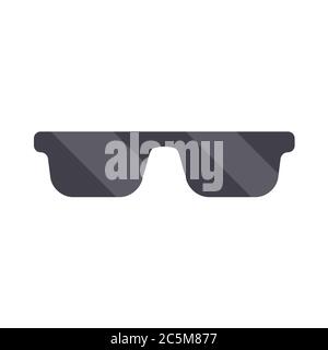 Man glasses. Vector illustration EPS 10 in trendy flat style isolated. Stock Vector