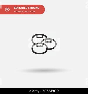 Lupin Simple vector icon. Illustration symbol design template for web mobile UI element. Perfect color modern pictogram on editable stroke. Lupin icons for your business project Stock Vector