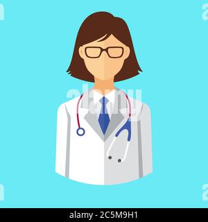 Doctor icon. Vector illustration. Stock Vector