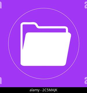 Open folder icon. Vector illustration Stock Vector