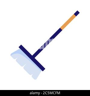 Cleaning mop on white background. Trendy flat style for graphic design, web-site. Vector illustration EPS 10. Stock Vector