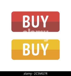 Button buy on white background. Vector illustration EPS 10. Stock Vector