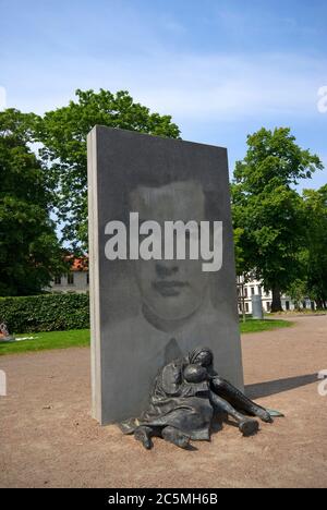 Memorial to Raoul Wallenberg (by Charlotte Gyllenhammar) in Gothenburg, Sweden Stock Photo