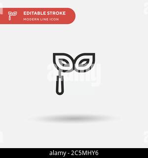 Party Mask Simple vector icon. Illustration symbol design template for web mobile UI element. Perfect color modern pictogram on editable stroke. Party Mask icons for your business project Stock Vector