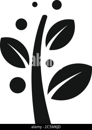Barberry plant icon. Simple illustration of barberry plant vector icon for web design isolated on white background Stock Vector