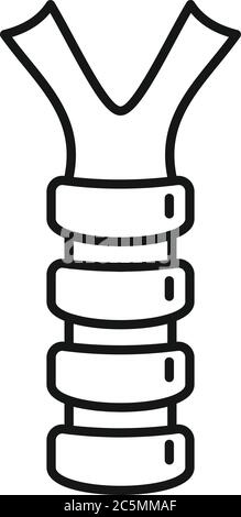 Laringe icon. Outline laringe vector icon for web design isolated on white background Stock Vector