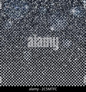 Falling snow isolated on transparent background. Christmas abstract background. Vector illustration Stock Vector