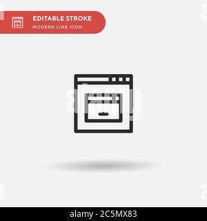 Grid Simple vector icon. Illustration symbol design template for web mobile UI element. Perfect color modern pictogram on editable stroke. Grid icons for your business project Stock Vector