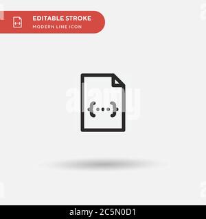 Css Simple vector icon. Illustration symbol design template for web mobile UI element. Perfect color modern pictogram on editable stroke. Css icons for your business project Stock Vector