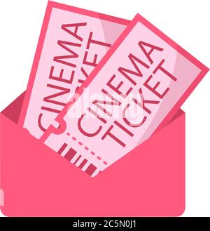 Ticket icon on white background. Vector illustration.  Stock Vector