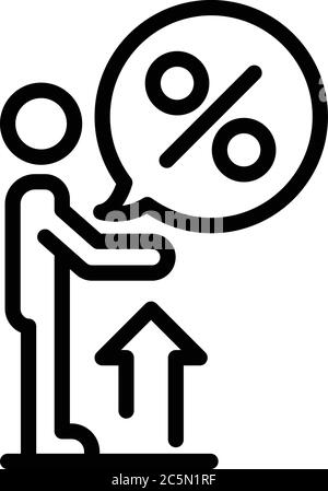 Broker money scheme icon. Outline broker money scheme vector icon color ...