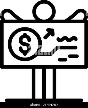 Broker money banner icon, outline style Stock Vector Image & Art - Alamy