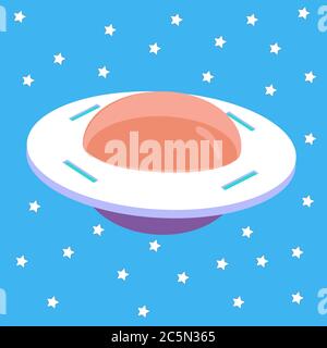 NLO isolated on white background. Vector illustration. EPS 10. Stock Vector
