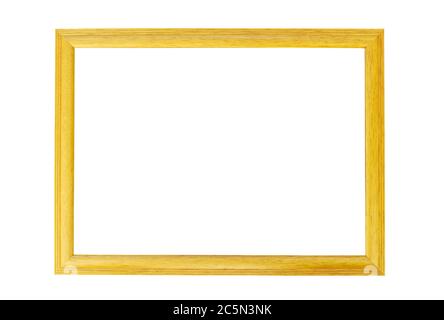 Wooden photo frame isolated on the white background Stock Photo - Alamy