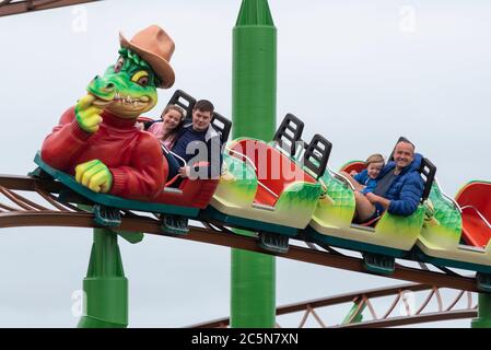 Adventure island southend green scream hi res stock photography