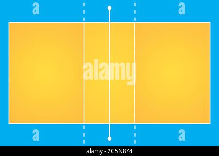 Volleyball indoor court vector background illustration pattern Stock Vector