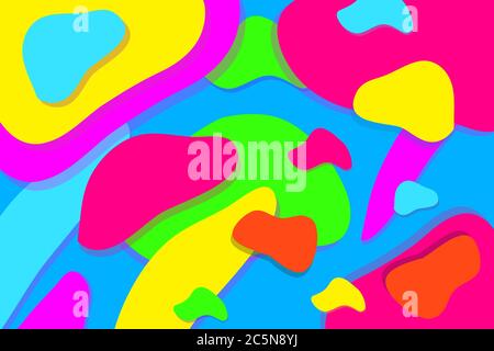 Abstract colorful liquid vector background illustration layout Stock Vector