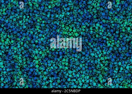 abstract geometric mosaic blue and green circles Stock Photo