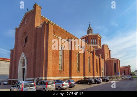 Rimini, Italy - June 21, 2017: San Francesco catholic church in Rimini, Italy. Stock Photo