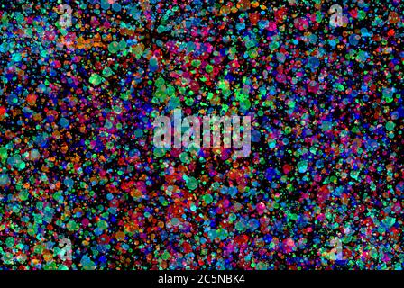 abstract colored background paint splashes Stock Photo