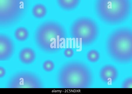 abstract blue background green bubbles Stock Photo
