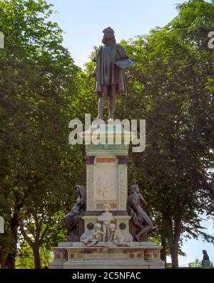 Urbino, Italy - June 24, 2017: The Raphael Monument in his birthplace. Stock Photo