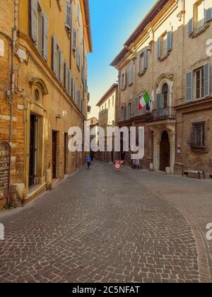 Urbino, Italy - June 24, 2017: Architecture of old medieval town Urbino, Italy Stock Photo