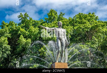 Statue of Apollo  Archibald Fountain Hyde Park Sydney Australia Stock Photo