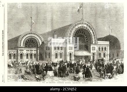 Exterior, The Art Treasures Exhibition Building, Manchester, 1857 Stock Photo