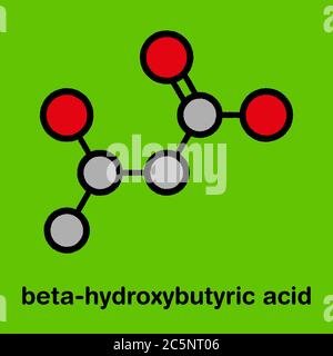 BHB, Beta-Hydroxybutyric Acid, Chemical Formula. Beta-hydroxybutyrate ...