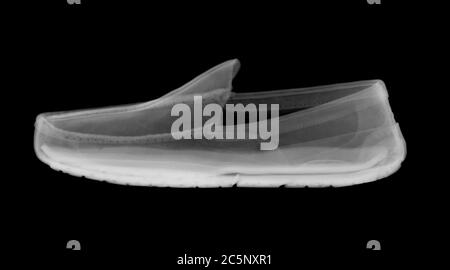 Gents loafer shoe, X-ray Stock Photo