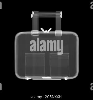 Small suitcase, X-ray. Stock Photo