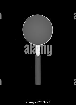 Magnifying glass, X-ray. Stock Photo