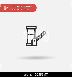 Barrier Simple vector icon. Illustration symbol design template for web mobile UI element. Perfect color modern pictogram on editable stroke. Barrier icons for your business project Stock Vector