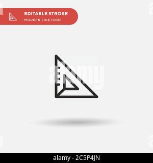 Square Simple vector icon. Illustration symbol design template for web mobile UI element. Perfect color modern pictogram on editable stroke. Square icons for your business project Stock Vector