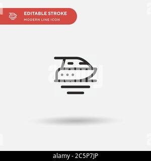 Yacht Simple vector icon. Illustration symbol design template for web mobile UI element. Perfect color modern pictogram on editable stroke. Yacht icons for your business project Stock Vector