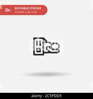 Homeless Simple vector icon. Illustration symbol design template for web mobile UI element. Perfect color modern pictogram on editable stroke. Homeless icons for your business project Stock Vector
